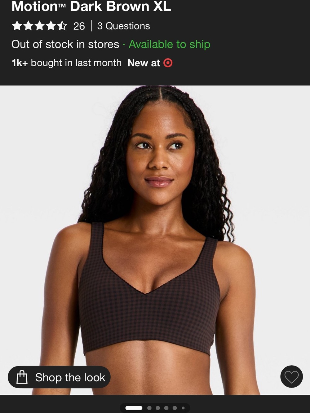 all in motion Black and Brown Check Two-Piece Active Set - Picture 6 of 6